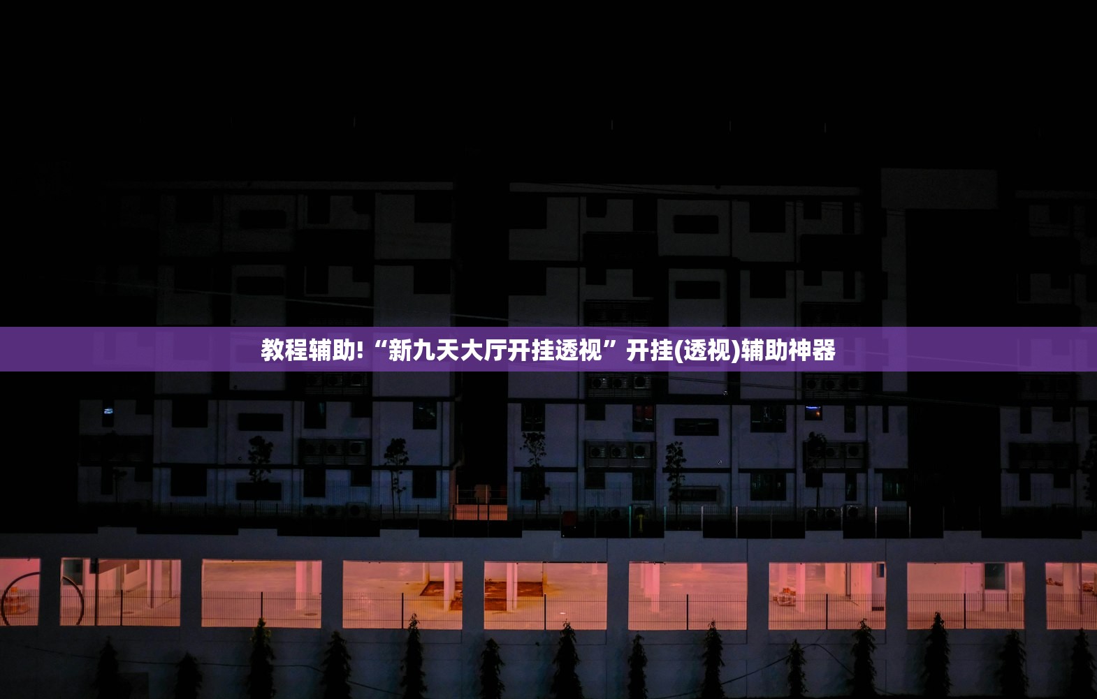 教程辅助!“新九天大厅开挂透视”开挂(透视)辅助神器